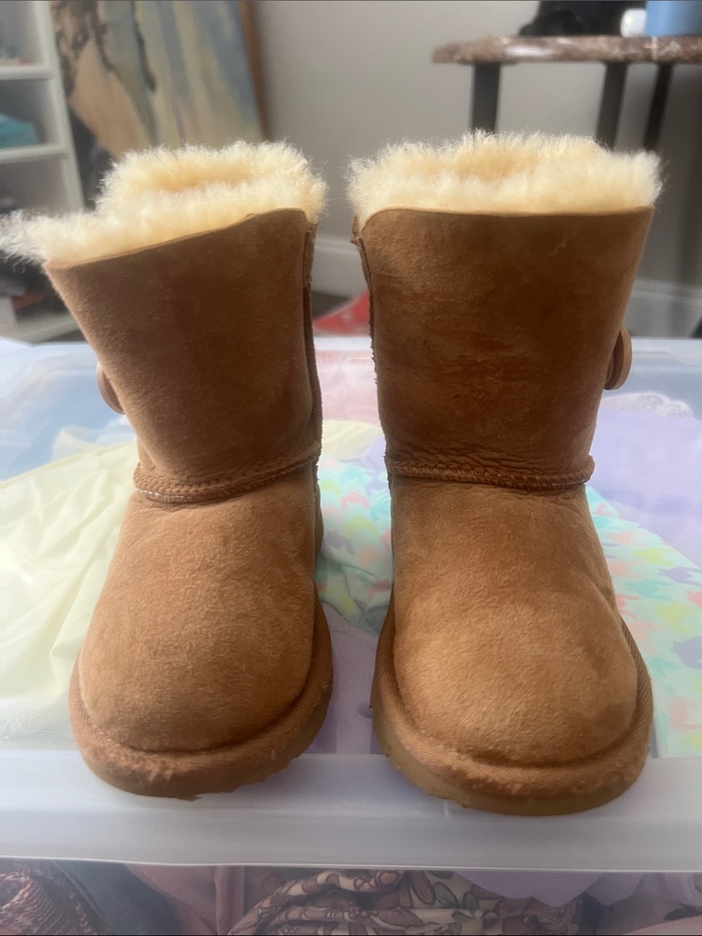 Toddler uggs size 8 - Kids Classic Shearling-Lined Winter Boots - Chestnut
